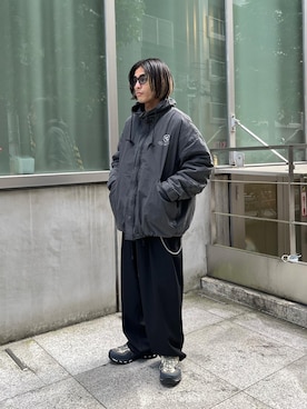 「モードストリート」｜「アイテム（モッズコート）」を使った、SHINさん（メンズ・167cm）の秋コーディネート
