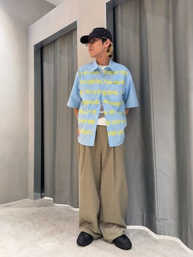 「ベージュコーデ」｜SHINさん（メンズ・167cm）の夏コーディネート