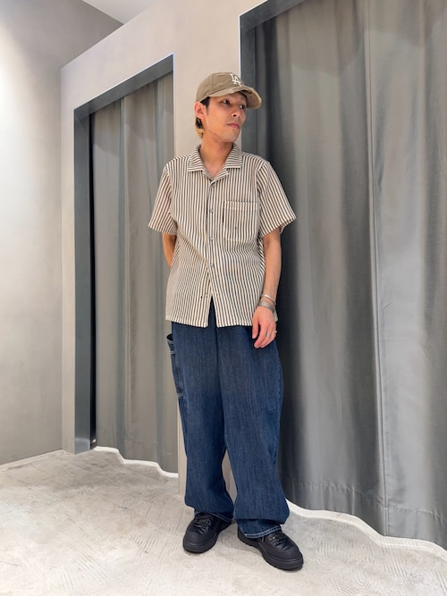 ブラウス シャツ 「KOOKY'N / クーキー」ストライプニットシャツ / ユニセックス レディース メンズ セール】【KOOKY'N / クーキー】ストライプニットシャツ / ユニ