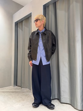 「アイテム（ジャケット/アウター）」を使った、SHINさん（骨格ナチュラル・メンズ・167cm）の秋コーディネート