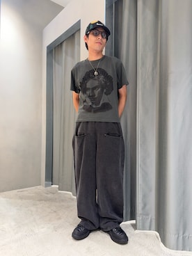 「アイテム（スウェットパンツ）」を使った、SHINさん（メンズ・167cm）の夏コーディネート