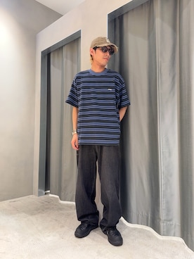 「ペインターデニム」｜SHINさん（メンズ・167cm）の夏コーディネート