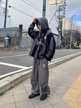 「マイベストコーデ2023」｜「アイテム（モカシン/デッキシューズ）」を使った、SHINさん（メンズ・167cm）の冬コーディネート