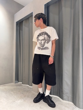 「Sourcream（サワークリーム）のアイテム」を使った、SHINさん（メンズ・167cm）の夏コーディネート