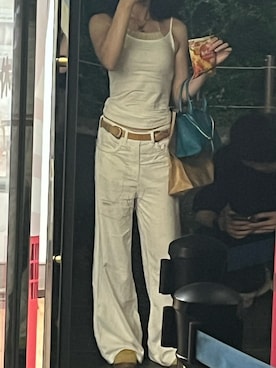 「H&M（エイチ・アンド・エム）のアイテム」を使った、CHIKAさん（レディース・157cm）の夏コーディネート