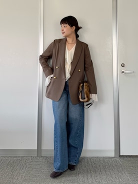 「アイテム（ジャケット/アウター）」を使った、ayanoさん（レディース・158cm・30代）の夏コーディネート