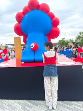 「アイテム（その他トップス）」を使った、みみこさん（レディース・162cm）の夏コーディネート