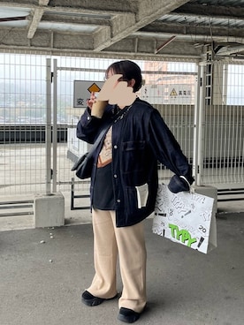 「CIAOPANIC TYPY（チャオパニックティピー）のアイテム（デニムジャケット）」を使った、まるさん（レディース・150cm）の秋コーディネート