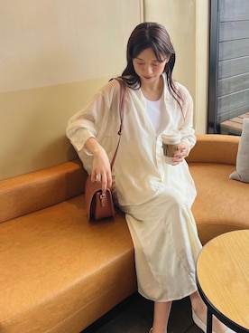 「feepur（フェピュール）のアイテム（スカート）」を使った、natsukoakahani さん（レディース・165cm）の春コーディネート