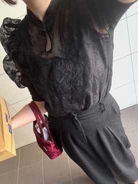 「アイテム（折りたたみ傘）」を使った、れいさん（レディース・161cm）の秋コーディネート