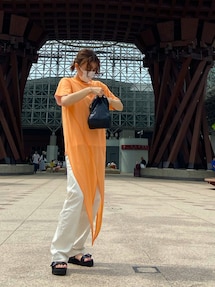 ワンピース 6(ROKU) MUSUBI SHORT SLEEVE PULLOVER 6（ロク）の「＜6(ROKU)＞MUSUBI SHORT SLEEVE PULLOVER