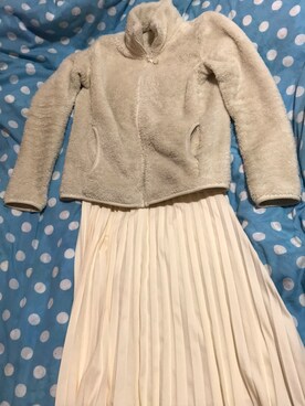 「INTER FACTORY（インターファクトリー）のアイテム（スカート）」を使った、川本陽子さん（レディース・158cm）の冬コーディネート