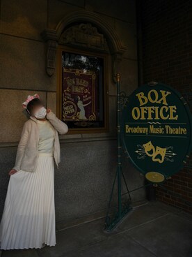 「INTER FACTORY（インターファクトリー）のアイテム（スカート）」を使った、川本陽子さん（レディース・157cm）の冬コーディネート