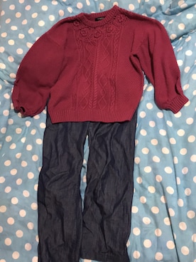 「Doublefocus（ダブルフォーカス）のアイテム（トップス）」を使った、川本陽子さん（レディース・158cm）の秋コーディネート