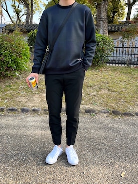 「TAKEO KIKUCHI（タケオキクチ）のアイテム（スウェット）」を使った、S24さん（メンズ・178cm）の春コーディネート
