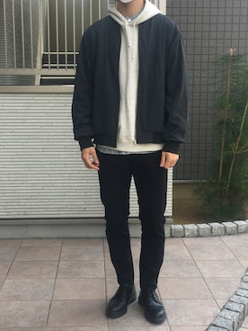 「UNITED ARROWS（ユナイテッドアローズ）のアイテム（ブルゾン）」を使った、S24さん（メンズ・178cm）の春コーディネート