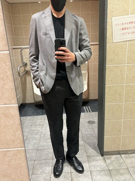 「アイテム（スラックス）」を使った、S24さん（メンズ・178cm）の冬コーディネート