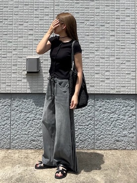 「H&M（エイチ・アンド・エム）のアイテム」を使った、ycmさん（レディース・160cm）の夏コーディネート