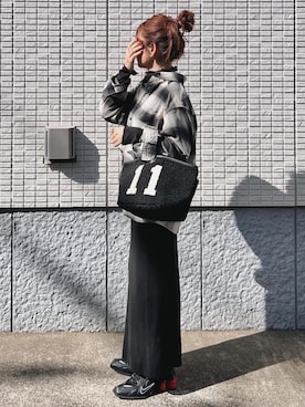 「MARTINE ROSE（マーティンローズ）のアイテム」を使った、ycmさん（レディース・160cm）の秋コーディネート