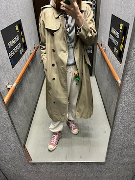 「お気に入りコーデ」｜「アイテム（トレンチコート）」を使った、Chiakiさん（レディース・161cm）の秋コーディネート
