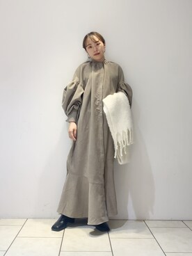 今季！ラスト1点！KBF スリーブコンシャスワンピース