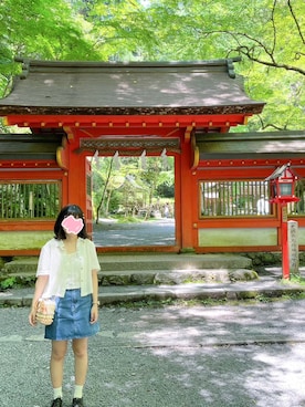 「貴船神社」｜楽さん（レディース・155cm）の夏コーディネート