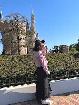 nana*さんの「アシンメトリーサテンキャミワンピース」を使ったコーディネート