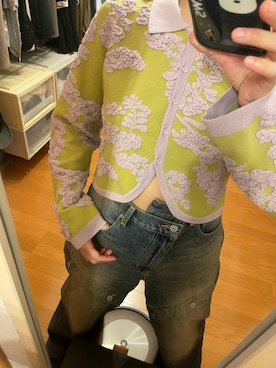 「アイテム（デニムパンツ）」を使った、ターさん（レディース・157cm）の秋コーディネート