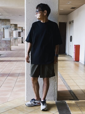 「アイテム（デジタル腕時計）」を使った、Naoyanさん（メンズ・168cm）の夏コーディネート