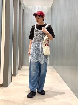 「URBAN RESEARCH Sonny Label（アーバンリサーチサニーレーベル）のアイテム（バッグ）」を使った、Ayaneさん（レディース・165cm）の夏コーディネート