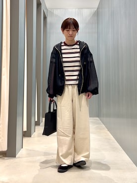 「ITEMS URBANRESEARCH（アイテムズ アーバンリサーチ）のアイテム（ニット/セーター）」を使った、Ayaneさん（レディース・165cm）の春コーディネート