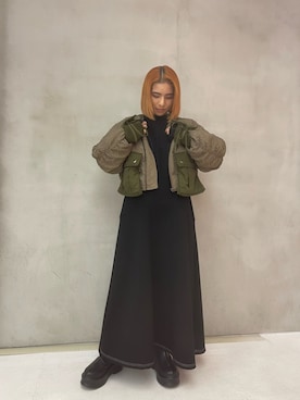 「led.tokyo（レッドトウキョウ）のアイテム（ジャケット/アウター）」を使った、mayaさん（レディース・154cm）の冬コーディネート