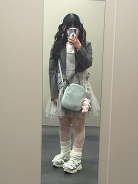 「GRL（グレイル）のアイテム（ジャケット/アウター）」を使った、heika さん（レディース・161cm）の春コーディネート