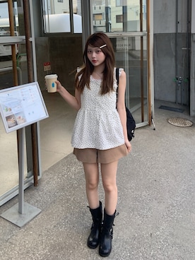 「Ada.（エイダ）のアイテム」を使った、momoさん（レディース・156cm）の夏コーディネート
