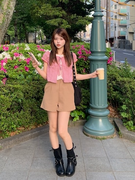 momoさん（レディース・156cm）の春コーディネート