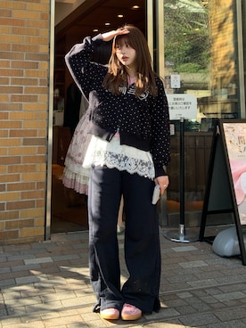 「NIKE（ナイキ）のアイテム（パンツ）」を使った、momoさん（レディース・156cm）の春コーディネート