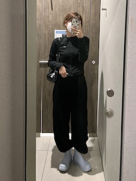 「HUNTER（ハンター）のアイテム」を使った、momoさん（レディース・156cm）の春コーディネート