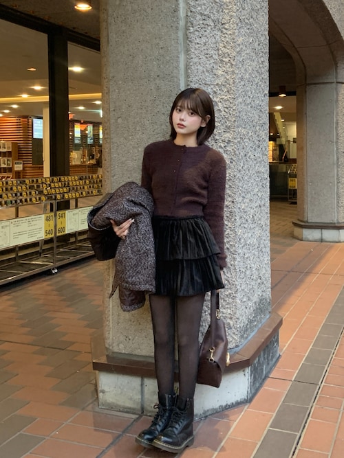 sakippe×hellam】レザーカラー中綿オーバージャケット（その他アウター