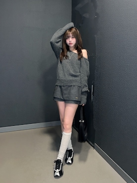 「PUMA（プーマ）のアイテム」を使った、momoさん（レディース・156cm）の春コーディネート