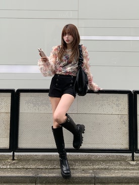 「GRL（グレイル）のアイテム」を使った、momoさん（レディース・156cm）の春コーディネート