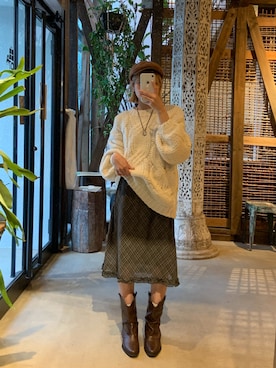 momoさん（レディース・154cm）の秋コーディネート