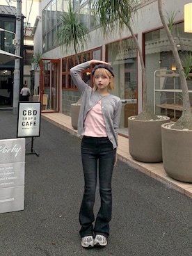 「rienda（リエンダ）のアイテム」を使った、momoさん（レディース・154cm）の秋コーディネート