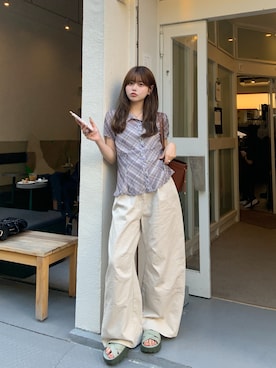 momoさん(レディース・156cm)の夏コーディネート