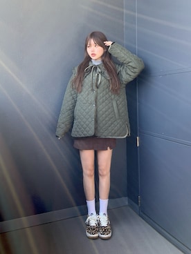 momoさん（レディース・154cm）の冬コーディネート