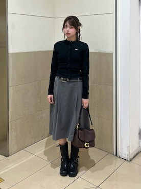 「COACH（コーチ）のアイテム」を使った、momoさん（レディース・156cm）の春コーディネート