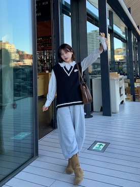 momoさん（レディース・154cm）の冬コーディネート