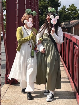 「Dr. Martens（ドクターマーチン）のDr.Martens / ドクターマーチン 1461 3EYE GIBSON SHOE 3ホール ギブソン シューズ ブーツ（ブーツ）」を使った、のんのんさん（レディース・157cm）の秋コーディネート