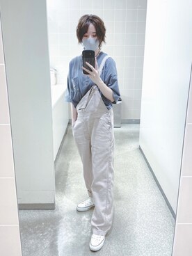 「グッズTシャツ」｜たり◎さん（レディース・159cm）の夏コーディネート