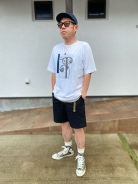 「Right-on（ライトオン）のアイテム（タンクトップ）」を使った、だっちんさん（メンズ・173cm）の夏コーディネート