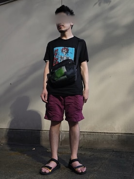 「Dickies（ディッキーズ）のアイテム」を使った、FRさん（メンズ・159cm）の夏コーディネート
